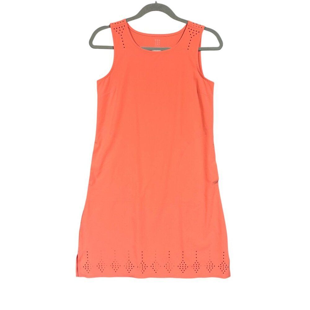 Title Nine Unconventional Sleeveless Dress Pocket Sz XS UPF Coral